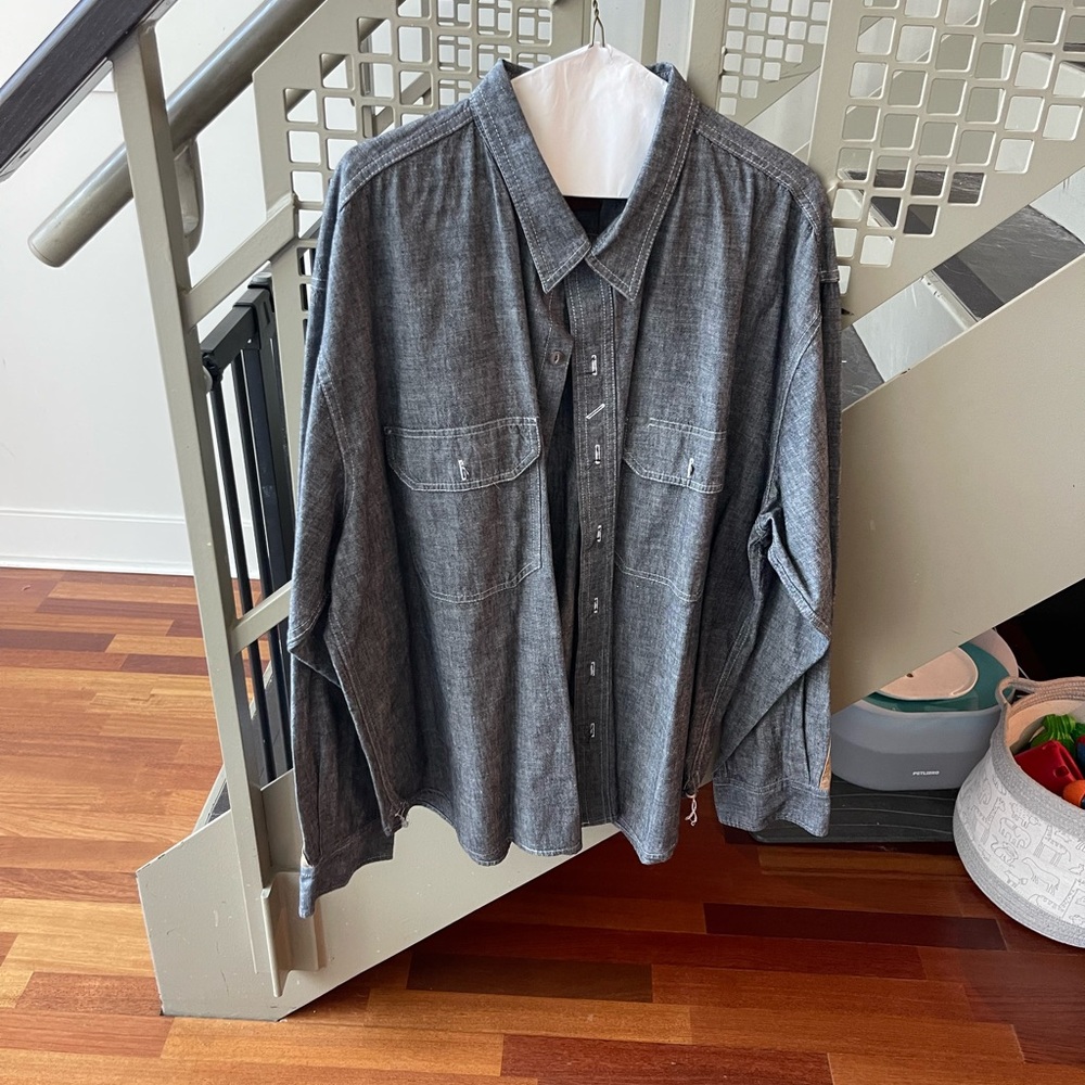 Dickies Charcoal Button-Up Shirt